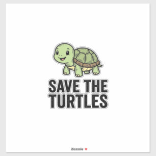 Save The Turtles Vintage Turtle Conservation Shirt