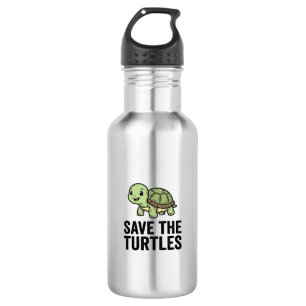 Save The Turtles Vintage Turtle Conservation Shirt 532 Ml Water Bottle