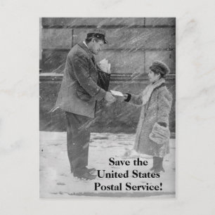 Save the United States Postal Service Postcard