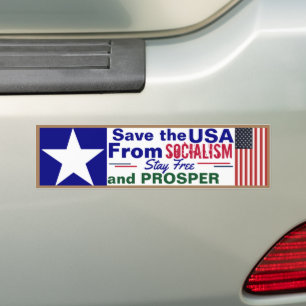 Save the USA from Socialism  Bumper Sticker