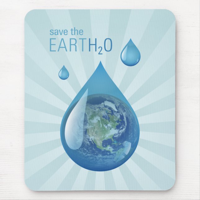 Save The Water mousepad (Front)