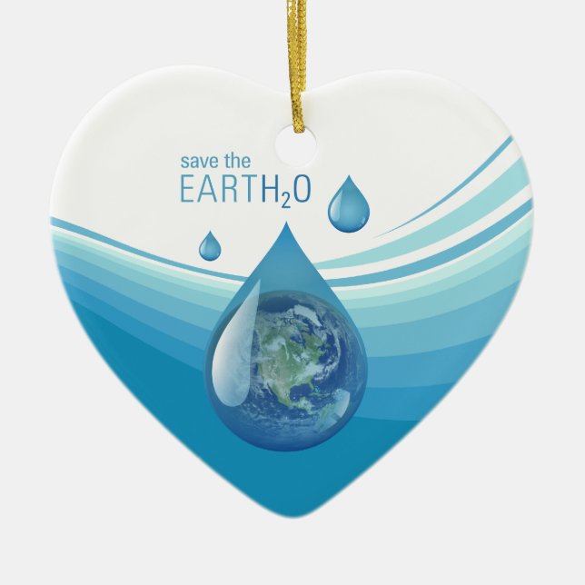Save the Water ornaments (Front)