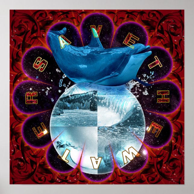 Save The Water Poster (Front)