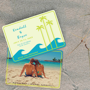 Save the Weekend Destination Tropical Wedding Date
