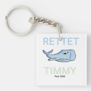 save the whale key ring