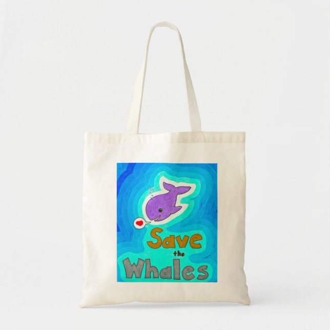 Save the Whales Bag (Front)