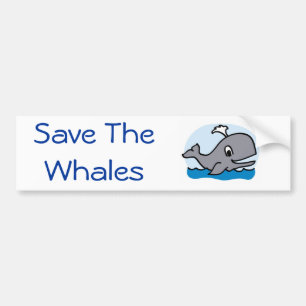 Save The Whales bumper sticker