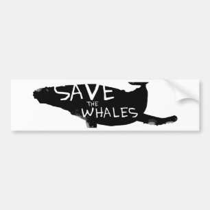 Save the Whales Bumper Sticker