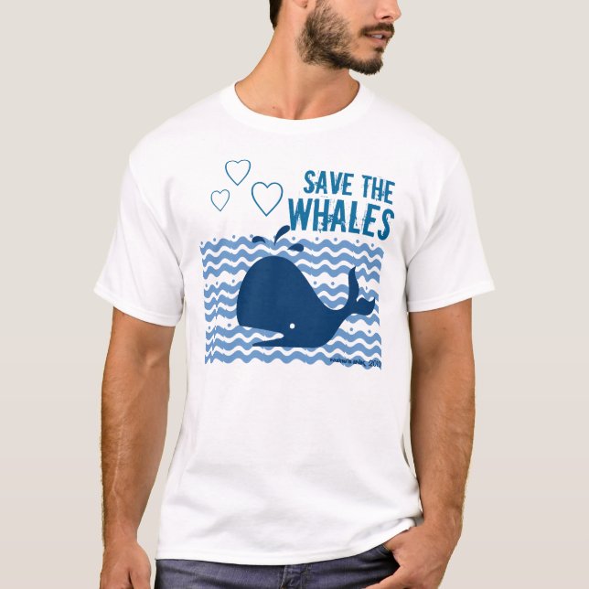 Save The Whales - Environmentally Conscious T-Shirt (Front)