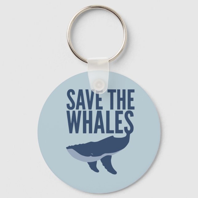 Save the Whales Keychain (Front)