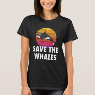 Save The Whales Killer Whale Orca Beach T-Shirt
