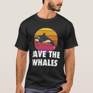 Save The Whales Killer Whale Orca Beach T-Shirt