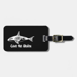 Save the Whales Luggage Tag