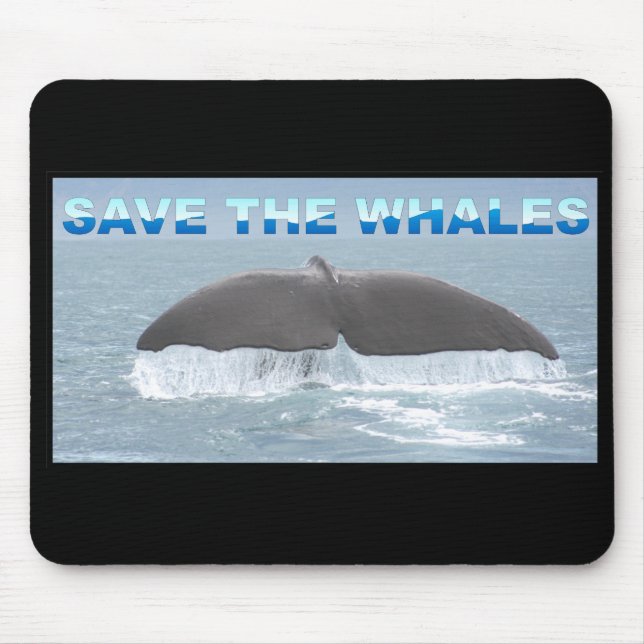 Save the Whales Mouse Mat (Front)