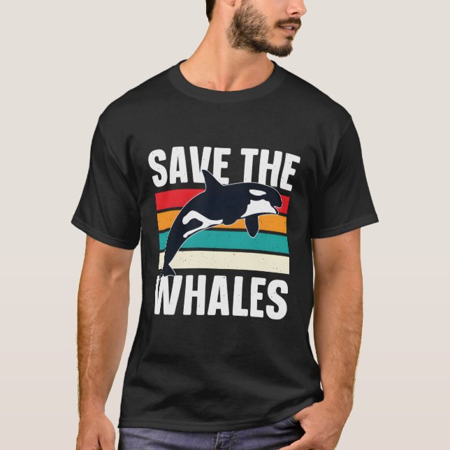 Save The Whales Orca T-Shirt (Front)