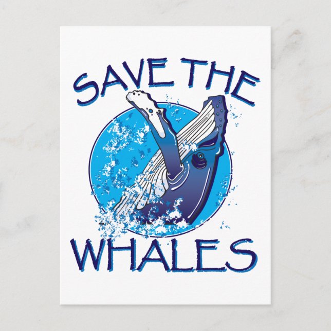 Save the Whales Postcard (Front)