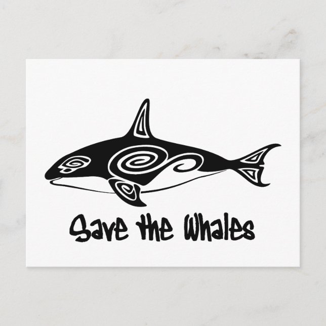 Save the Whales Postcard (Front)