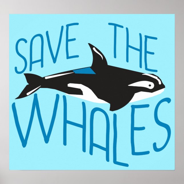 Save the Whales Poster (Front)