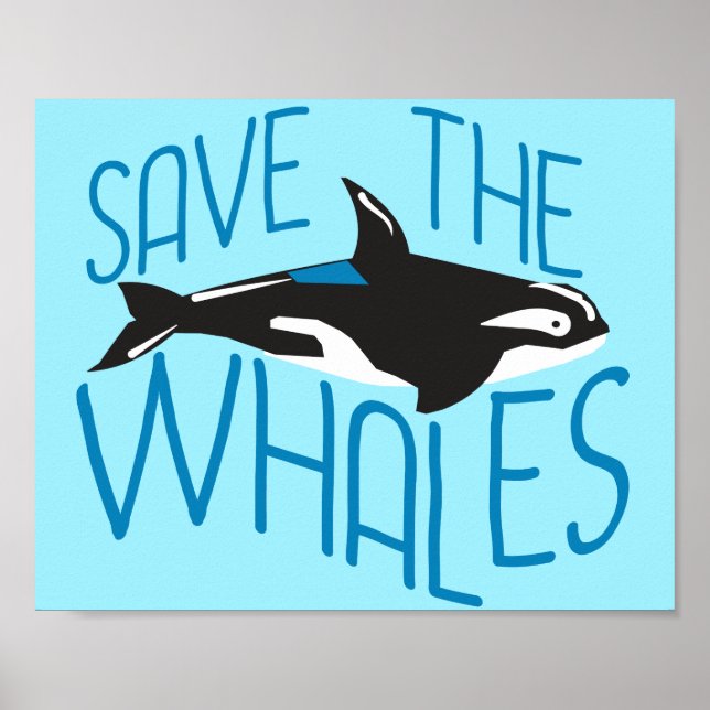 Save the Whales Poster (Front)