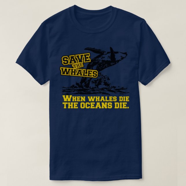 Save the whales T-Shirt (Design Front)