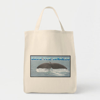 Save the Whales Tote Bag