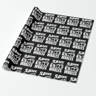 Save The Whales Wrapping Paper