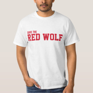 Save the wild Red Wolf from extinction T-Shirt