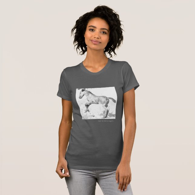 'Save the Wild' Wild Horse T-Shirt (Front Full)