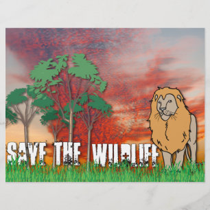 Save the wildlife flyer