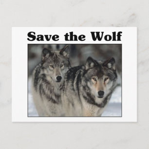 Save the Wolf Postcard