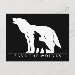 Save the Wolves Postcard