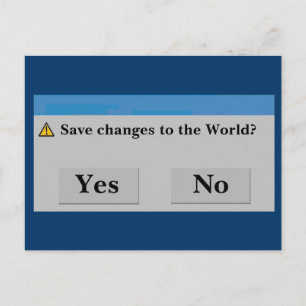 Save the World Postcard