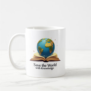 Save the World with Knowledge Coffee Mug