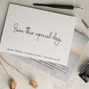 Save This Special Day Modern Photo  The Date