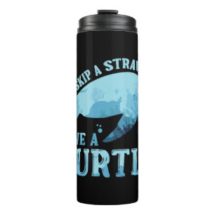 Save Turtle Save Nature Oceans Day Earth Day Thermal Tumbler