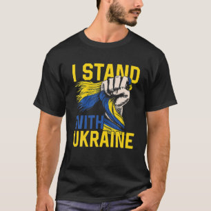 Save Ukraine I Stand With Ukraine Ukrainian Flag R T-Shirt