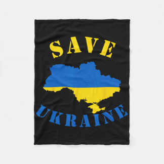 Save Ukraine Shirt A Ukranian T Shirt  Fleece Blanket