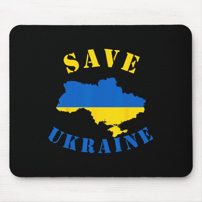 Save Ukraine Shirt A Ukranian T Shirt  Mouse Mat (Front)