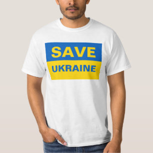 Save Ukraine Ukrainian Flag T-Shirt