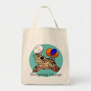 "Save Us" Sea Turtle Tote Bag