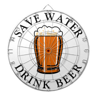 Save Water Drink Beer Dartboard