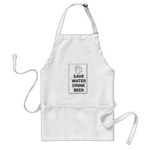 Save Water Drink Beer Humourous Standard Apron