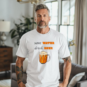 Save Water Drink Beer T-Shirt Tri-Blend Shirt