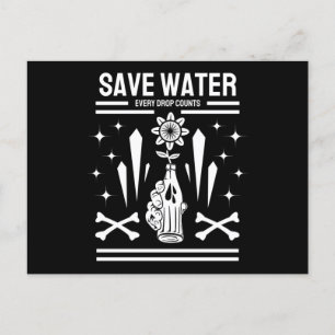 Save Water Every Drop Counts Postcard