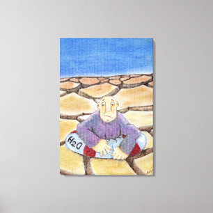 Save Water Painting Canvas Print