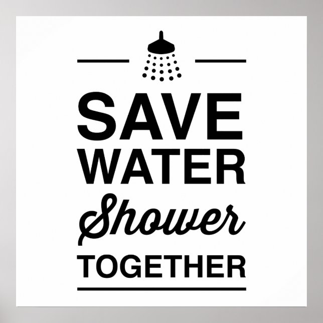 Save Water Poster (Front)