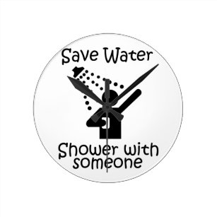 Save water shower with somene round clock