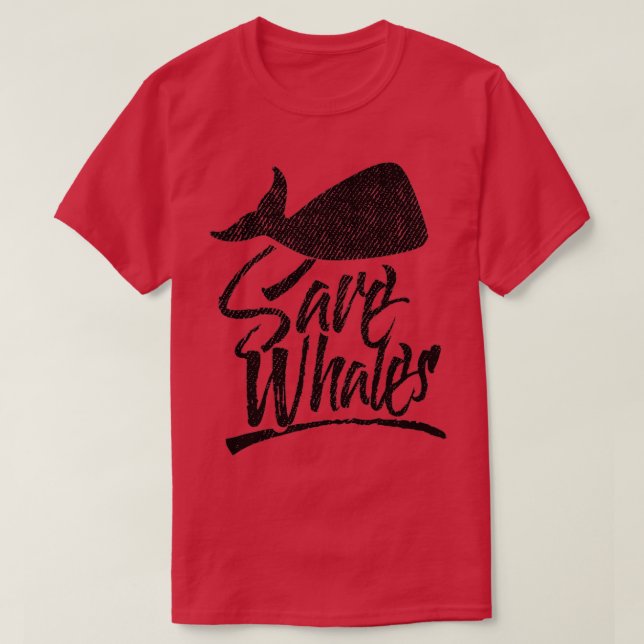 Save Whales 3 T-Shirt (Design Front)