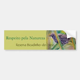 Save Wild Nature - Marsh Antwren Bumper Sticker