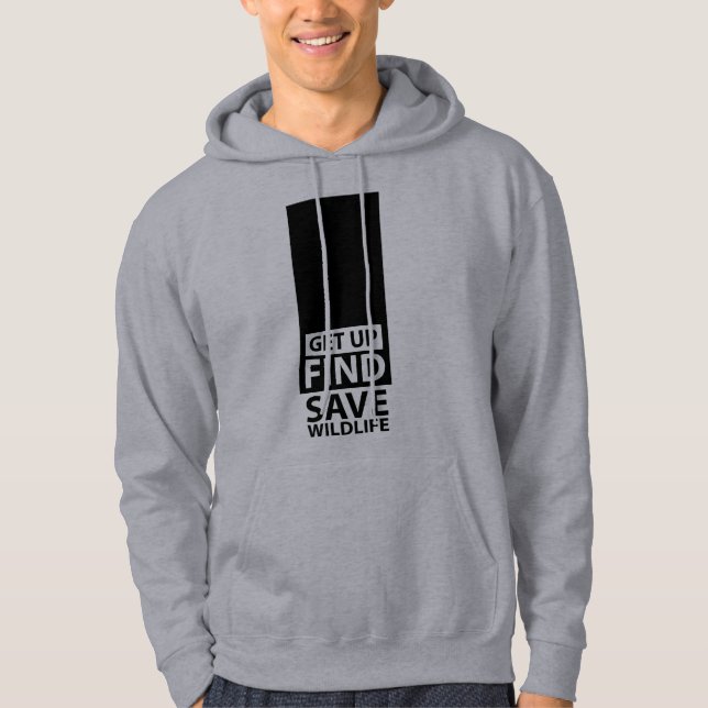 Save Wildlife Men's Hoodies (Front)